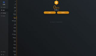 Screenshot showing how to receive cryptocurrency