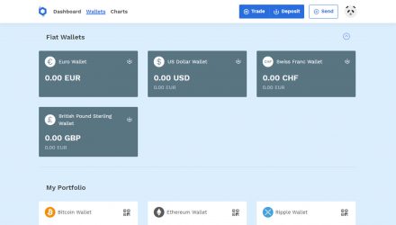 A screenshot of the Wallets menu in the web version