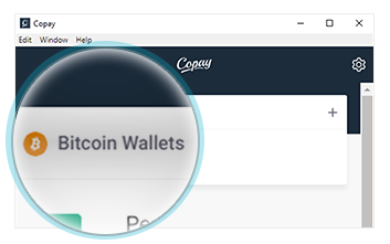 Copay personal wallet screen image.