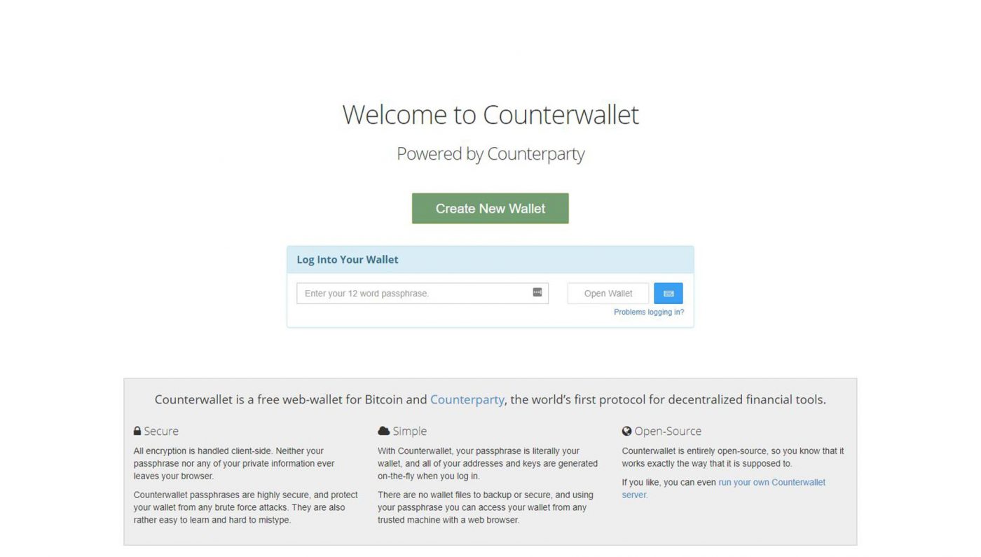 Counterwallet bitcoin cash супернова майнинг моя страница