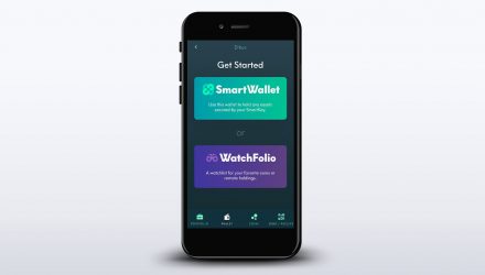 Screenshot of the start screen of Ethos wallet