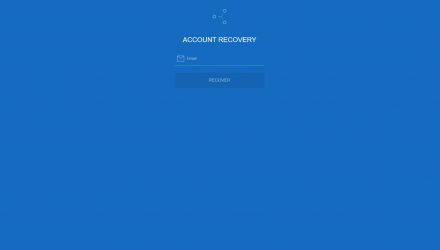 A screenshot of the email recovery field in Gatehub wallet