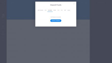 A screenshot of how to Send funds with Gatehub