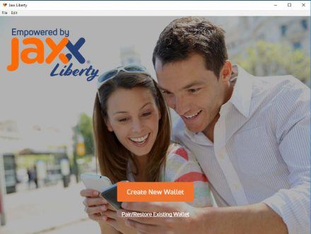 Creating a new Jaxx wallet address