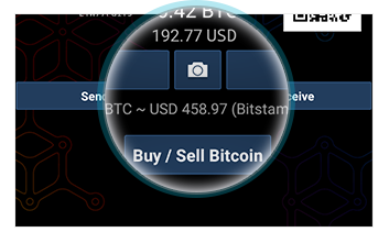 Users can also buy and sell their Bitcoins through Mycelium