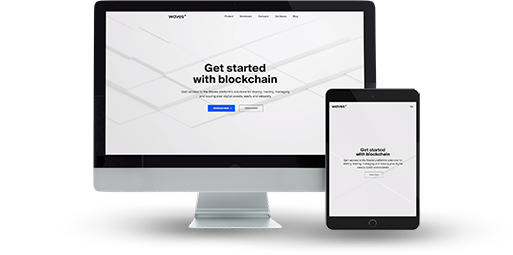 The website of Waves wallet on PC and tablet devices
